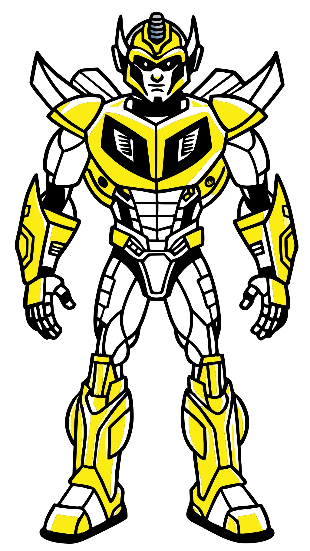 Páginas para colorear Transformers Bumblebee